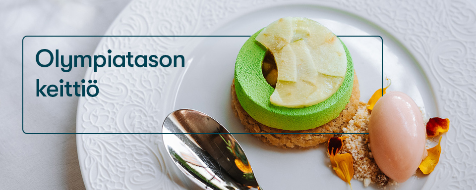 Olympiatason ruokia - Menu Nordic ja Menu Nordic Vegan Silja Serenaden & Silja Symphonyn Bon Vivant -ravintolassa ja Victorian Chef's Kitchen -ravintolassa